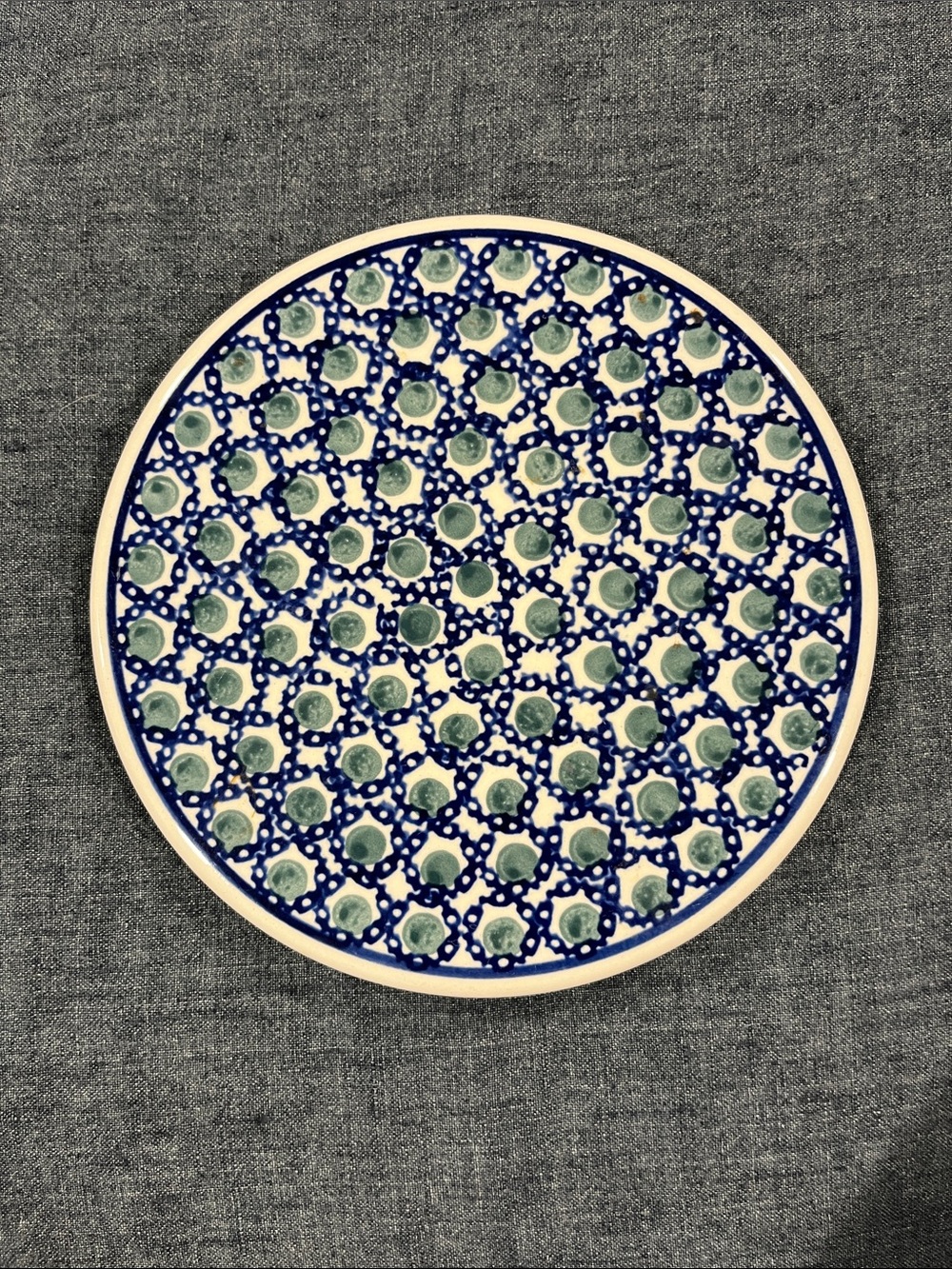 Hand-Painted Ceramic Trivet hot plate